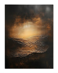 Multicolor Ember Horizon-Modern Abstract Light And Shadow Texture Wall Art - Artwallpainting