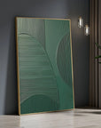 Multicolor Emerald Balance Textured Abstract Geometric Wall Art - Artwallpainting
