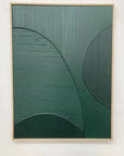 Multicolor Emerald Balance Textured Abstract Geometric Wall Art - Artwallpainting