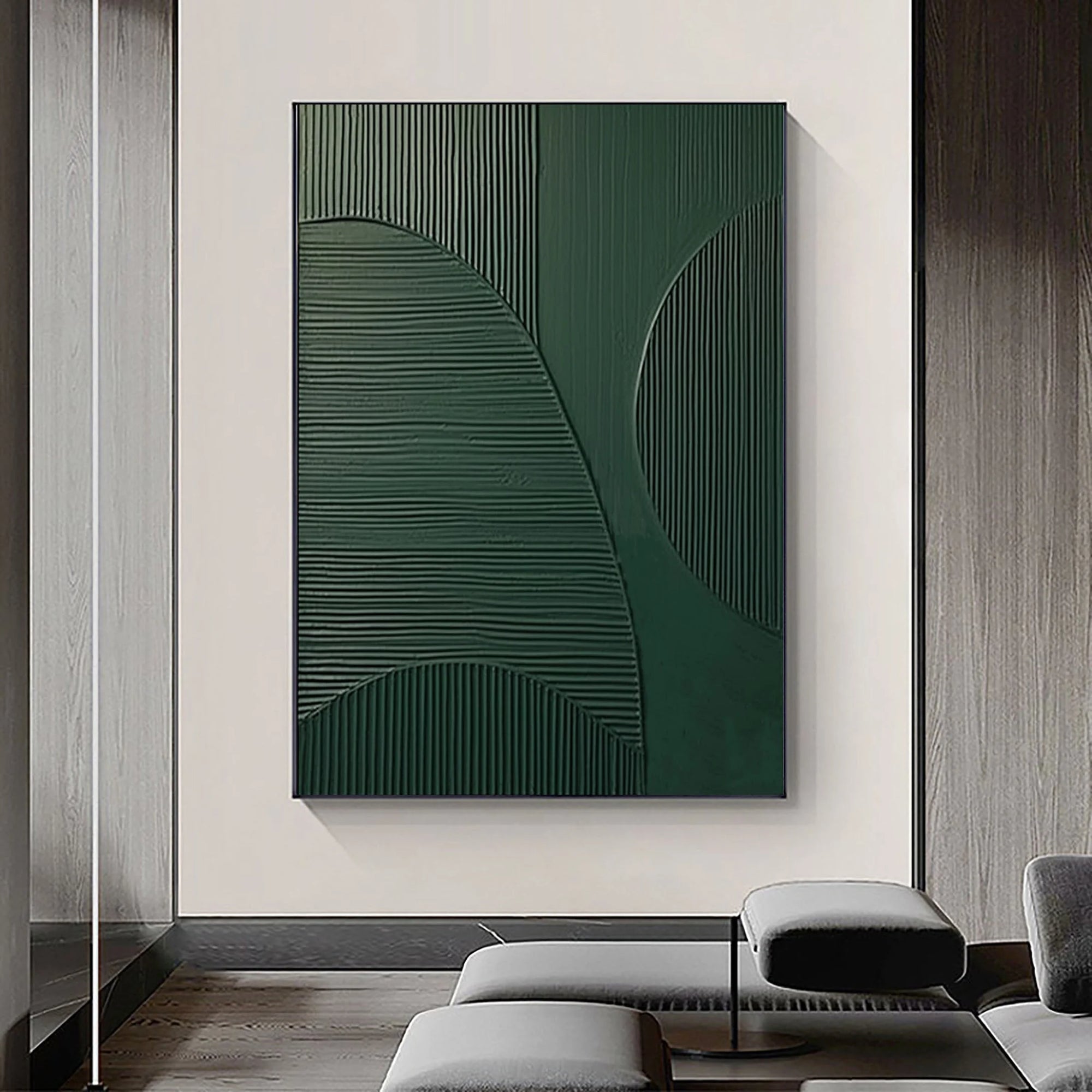 Multicolor Emerald Balance Textured Abstract Geometric Wall Art - Artwallpainting
