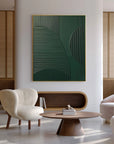 Multicolor Emerald Balance Textured Abstract Geometric Wall Art - Artwallpainting