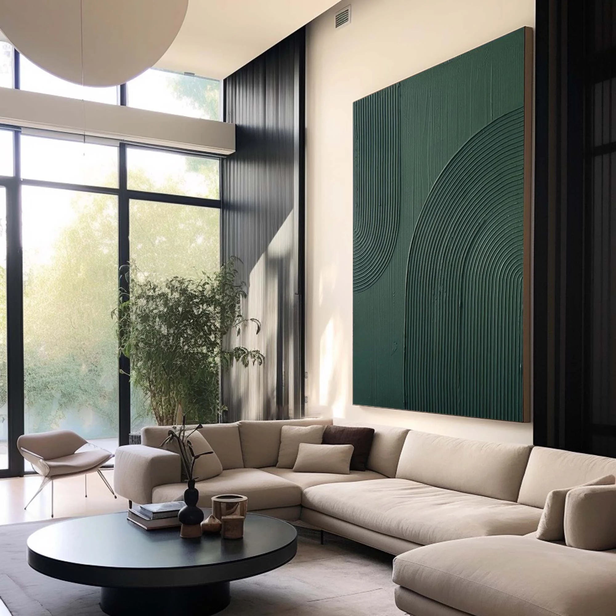Multicolor Emerald Echoes Textured Abstract Canvas Art - Artwallpainting