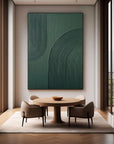 Multicolor Emerald Echoes Textured Abstract Canvas Art - Artwallpainting