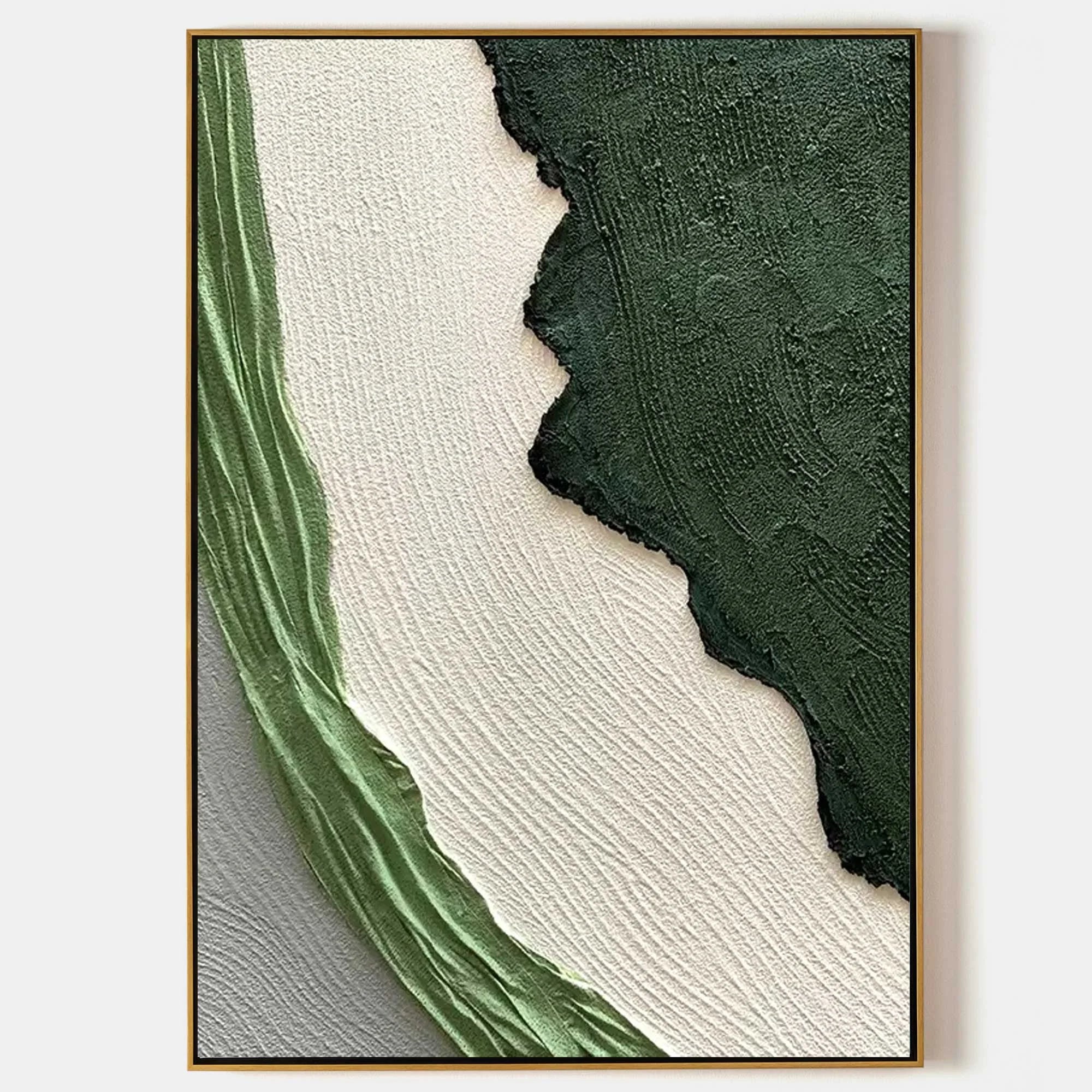 Multicolor Emerald Edge Textured Layers - Artwallpainting