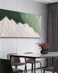 Multicolor Emerald Peaks - Abstract Textured Canvas Art - Artwallpainting