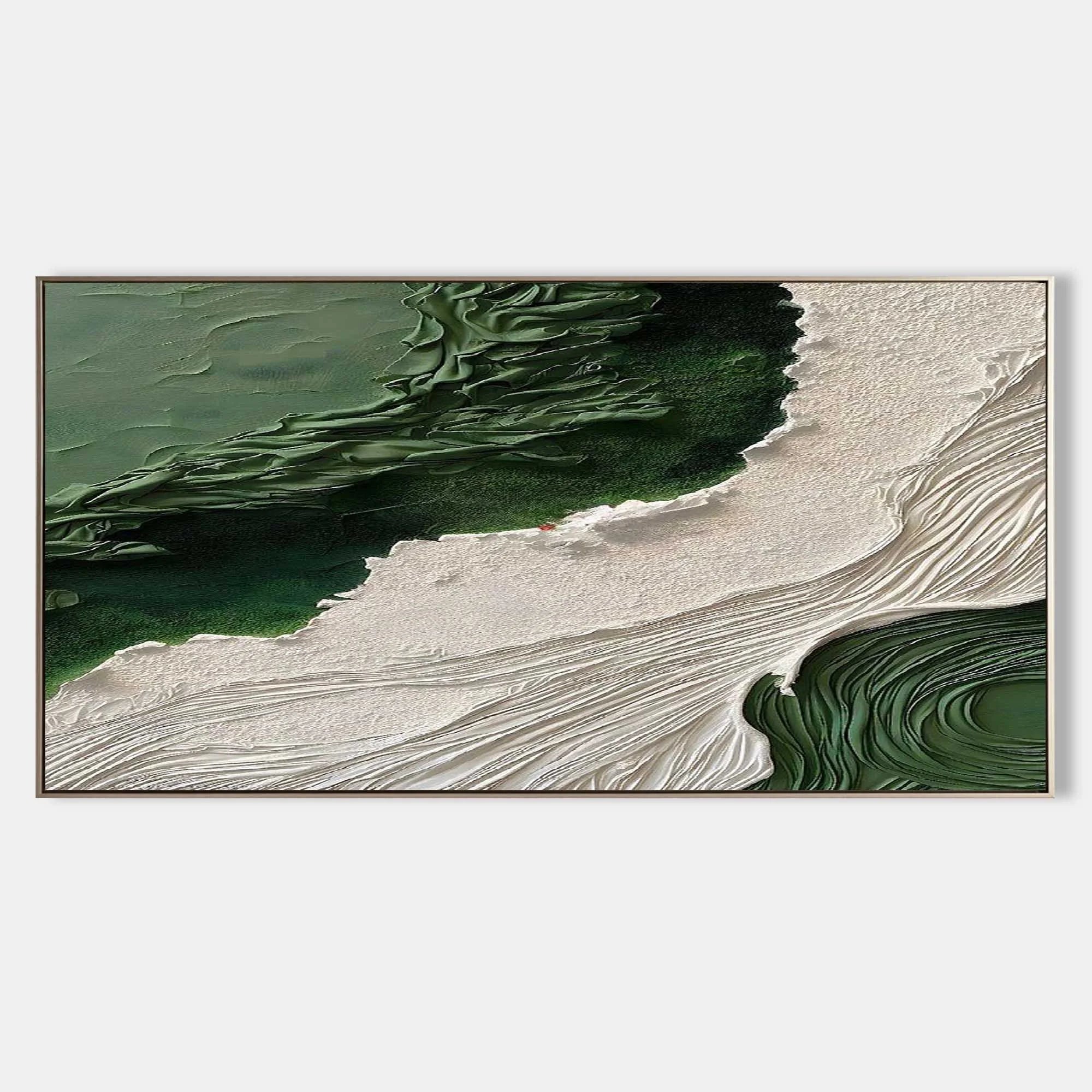 Multicolor Emerald Shoreline Canvas Art - Artwallpainting