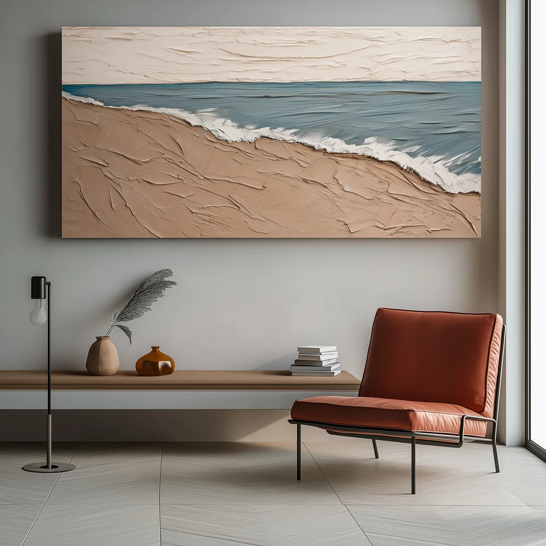 Multicolor Endless Tides Abstract Ocean Painting - Artwallpainting