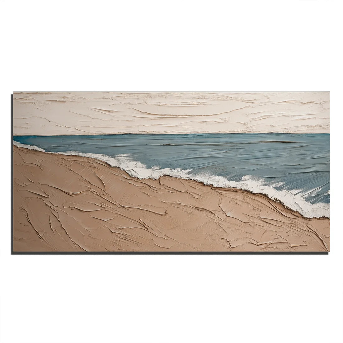 Multicolor Endless Tides Abstract Ocean Painting - Artwallpainting