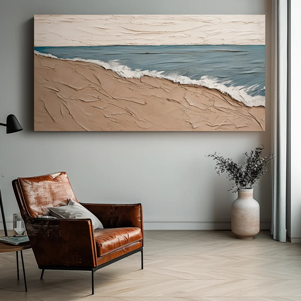 Multicolor Endless Tides Abstract Ocean Painting - Artwallpainting