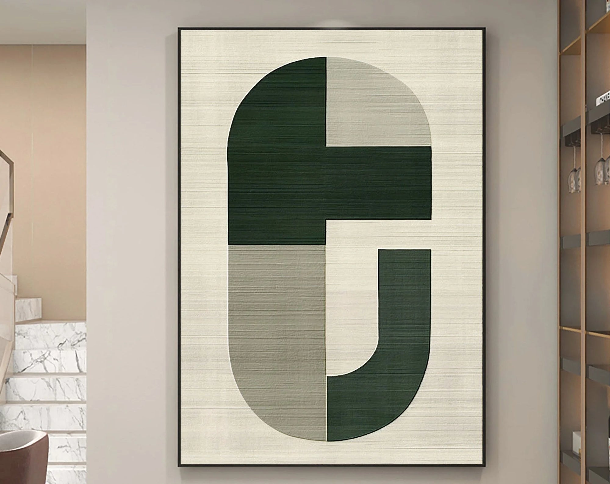 Multicolor Equilibrium Modern Geometric Canvas Wall Art - Artwallpainting