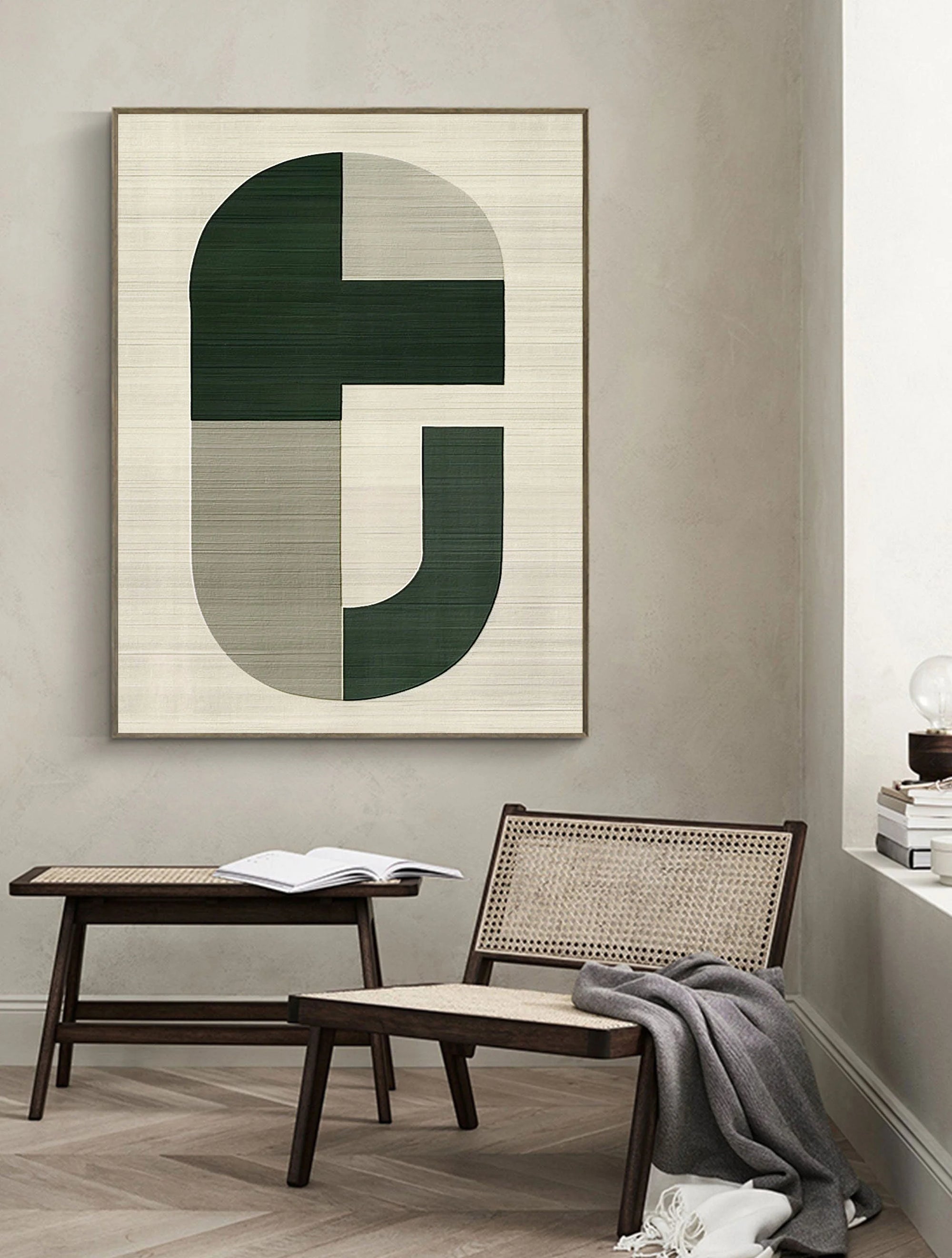Multicolor Equilibrium Modern Geometric Canvas Wall Art - Artwallpainting