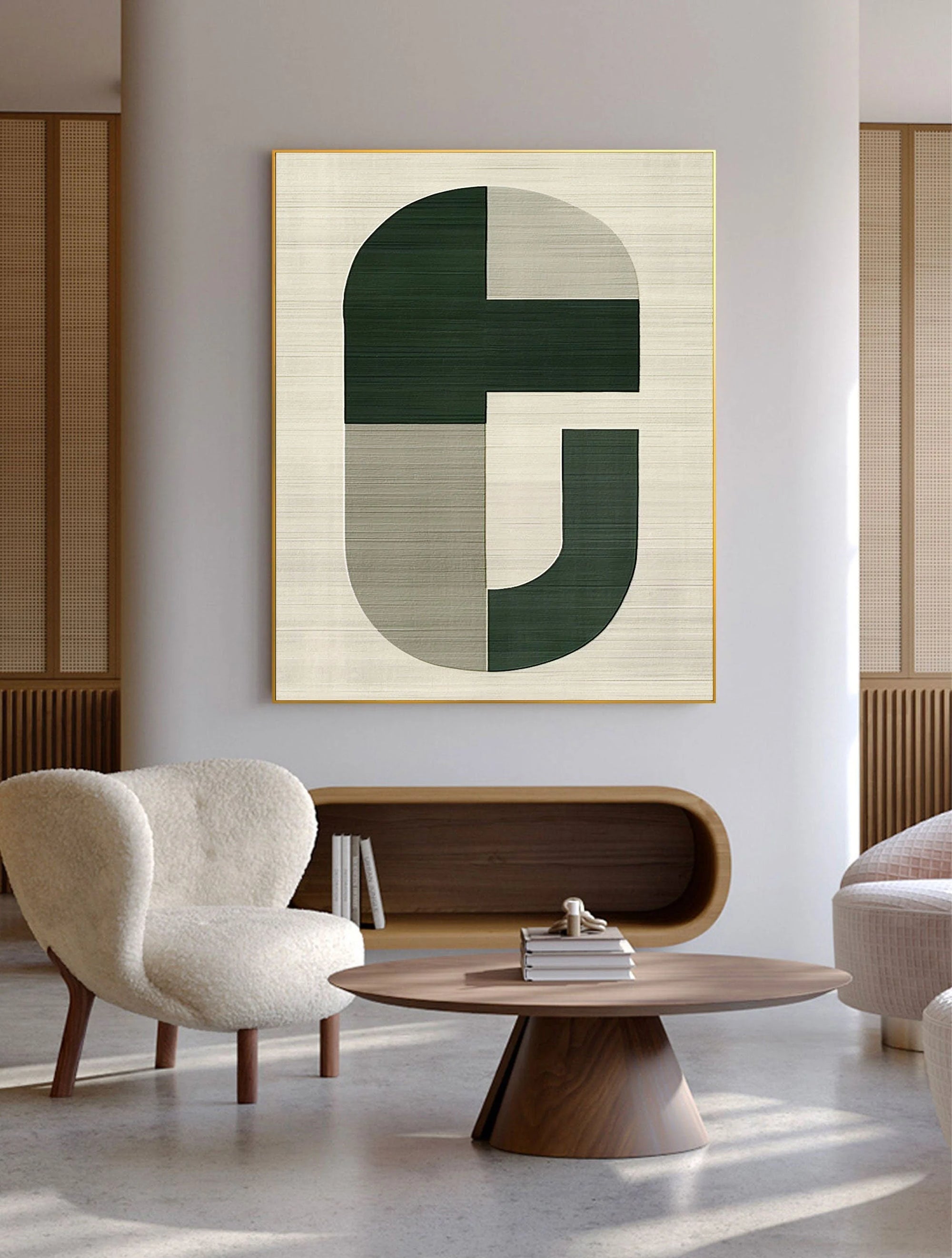Multicolor Equilibrium Modern Geometric Canvas Wall Art - Artwallpainting