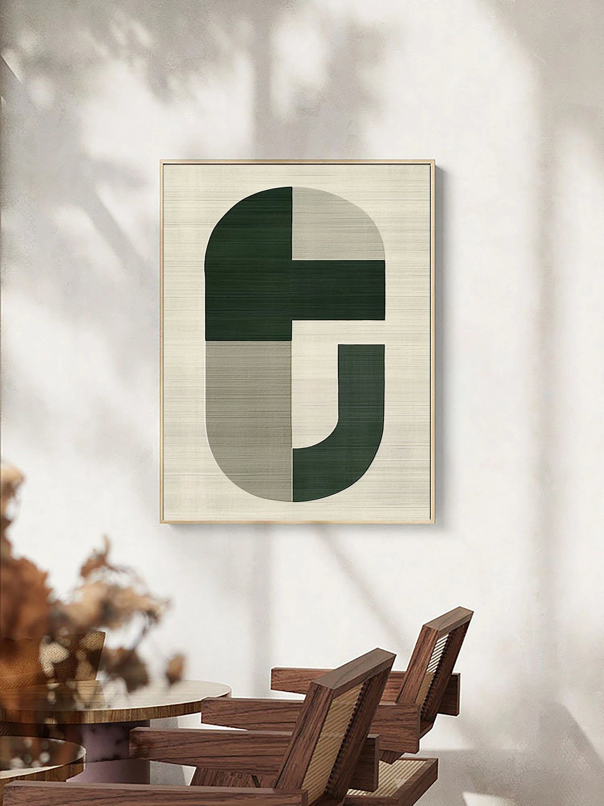 Multicolor Equilibrium Modern Geometric Canvas Wall Art - Artwallpainting