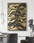 Multicolor Erosion Luxe Abstract Canvas Painting For Home Decoration - Artwallpainting