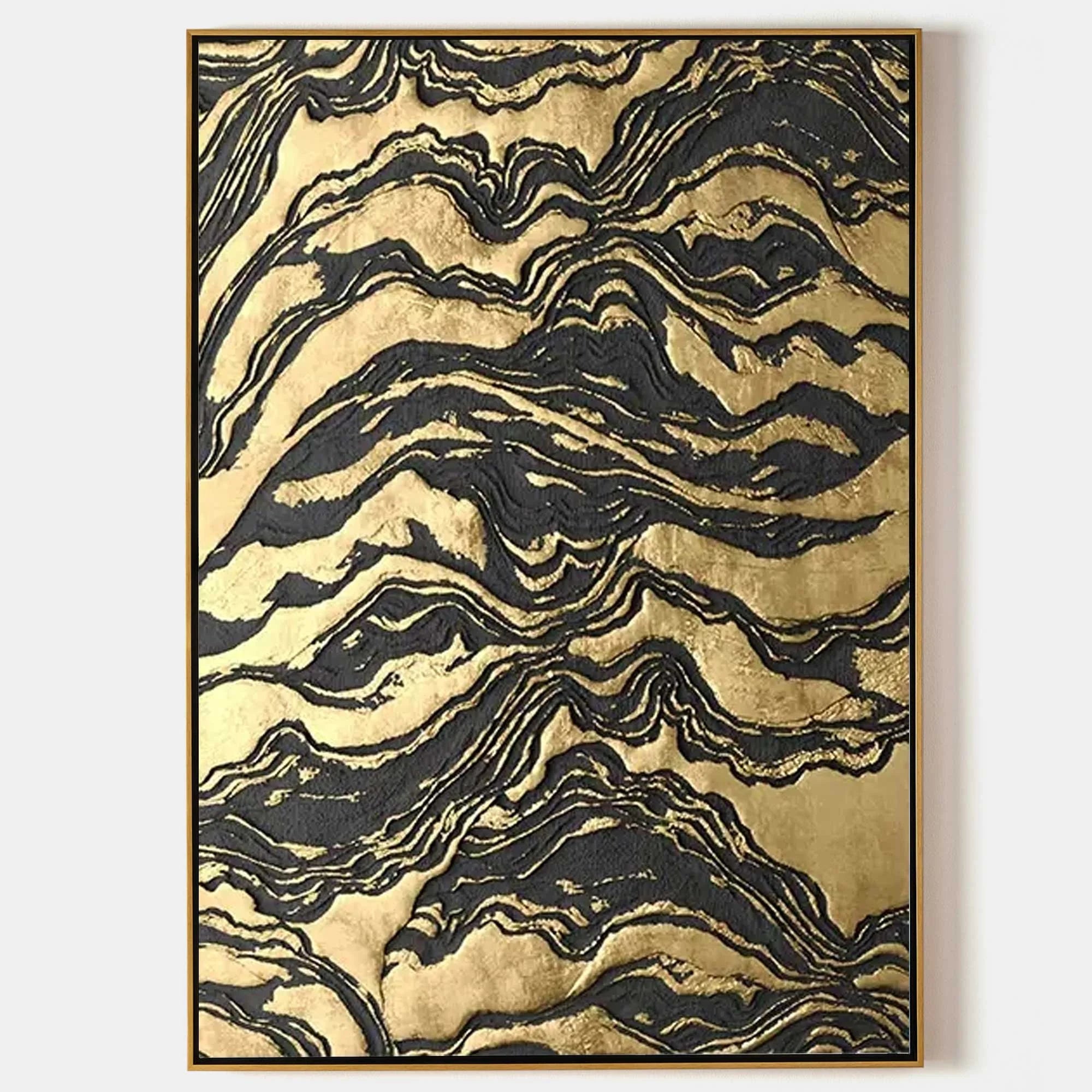 Multicolor Erosion Luxe Abstract Canvas Painting For Home Decoration - Artwallpainting