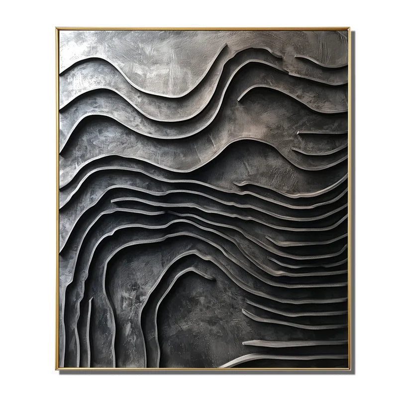 Multicolor Erosion Of Time Canvas Painting For Home Decoration - Artwallpainting