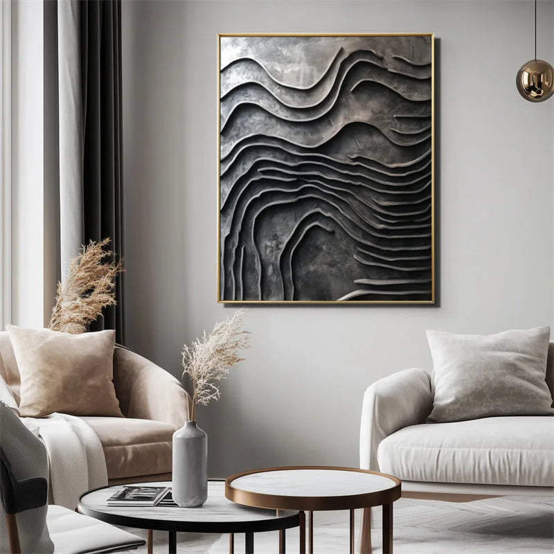 Multicolor Erosion Of Time Canvas Painting For Home Decoration - Artwallpainting