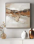Multicolor Erosion S Whisper - Hand Drawn Texture Earth Rock Wall Art - Artwallpainting
