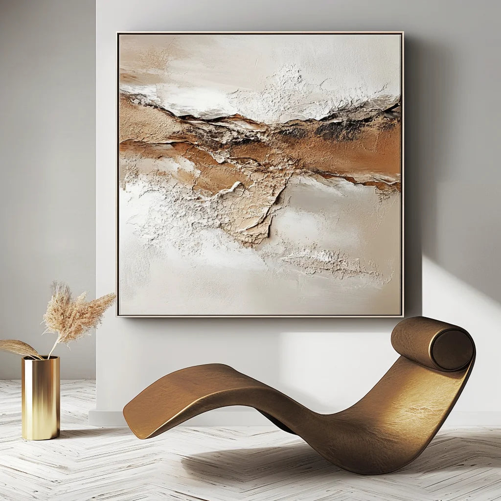 Multicolor Erosion S Whisper - Hand Drawn Texture Earth Rock Wall Art - Artwallpainting