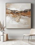 Multicolor Erosion S Whisper - Hand Drawn Texture Earth Rock Wall Art - Artwallpainting