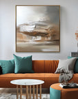 Multicolor Eternal Horizons-Modern Minimalist Warm Brown Natural Abstract Oil Painting Wall Art - Artwallpainting