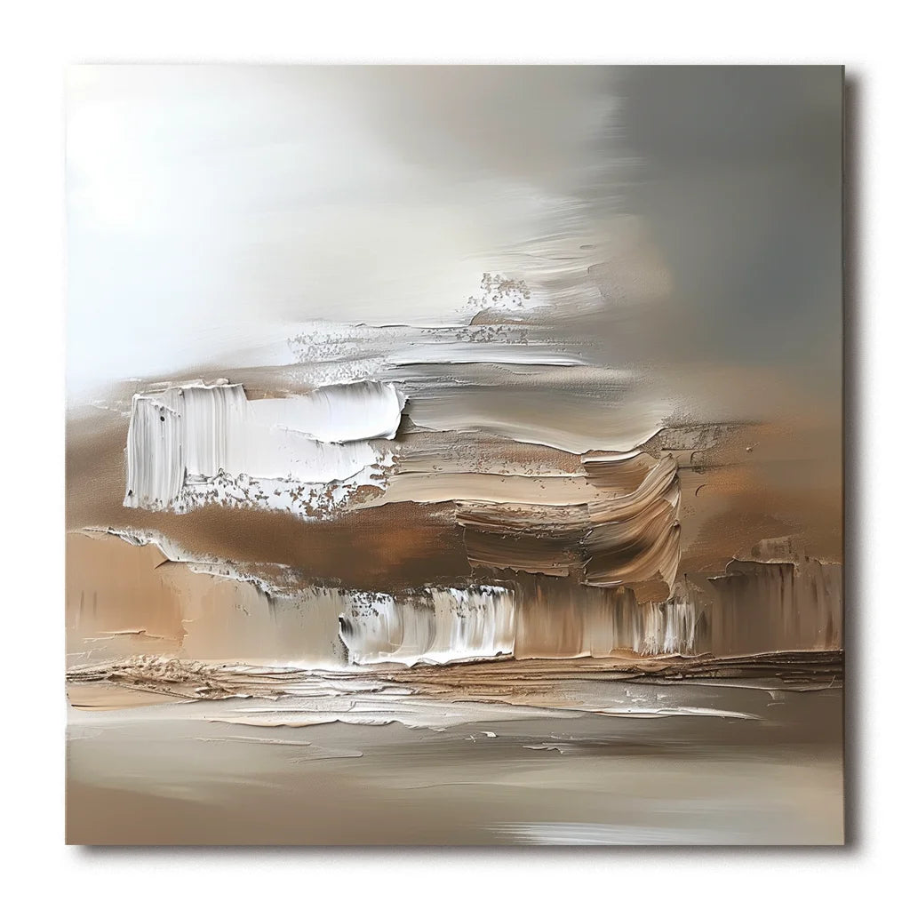 Multicolor Eternal Horizons-Modern Minimalist Warm Brown Natural Abstract Oil Painting Wall Art - Artwallpainting