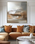 Multicolor Eternal Horizons-Modern Minimalist Warm Brown Natural Abstract Oil Painting Wall Art - Artwallpainting
