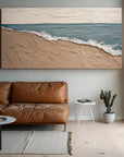 Multicolor Eternal Shoreline-Horizontal Beach Abstract Thick-Painted Wall Art - Artwallpainting