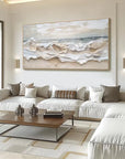 Multicolor Eternal Waves-Modern Minimalist Ocean Texture Wall Art - Artwallpainting