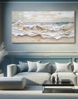 Multicolor Eternal Waves-Modern Minimalist Ocean Texture Wall Art - Artwallpainting
