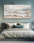Multicolor Eternal Waves-Modern Minimalist Ocean Texture Wall Art - Artwallpainting