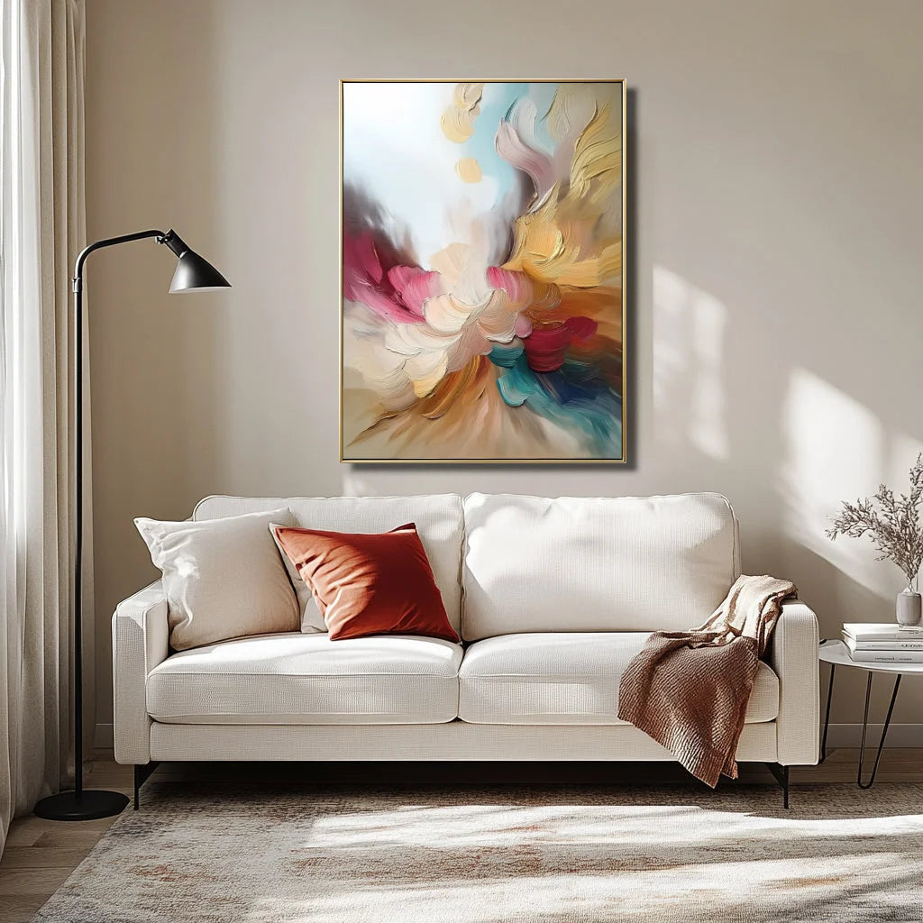 Multicolor Ethereal Bloom Canvas Painting For Home Decoration - Artwallpainting