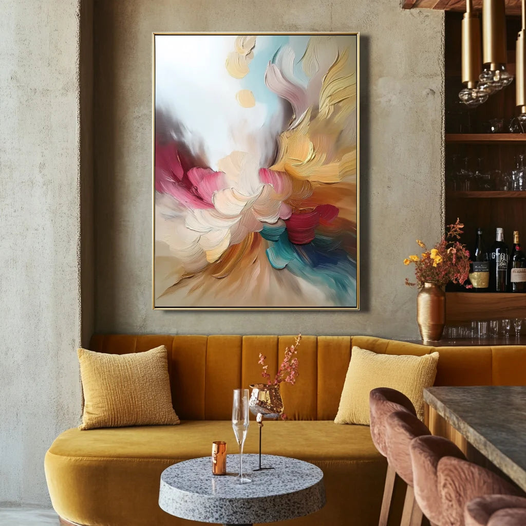 Multicolor Ethereal Bloom Canvas Painting For Home Decoration - Artwallpainting