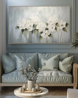 Multicolor Ethereal Bloom - Textured Floral Canvas - Artwallpainting