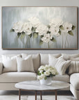 Multicolor Ethereal Bloom - Textured Floral Canvas - Artwallpainting