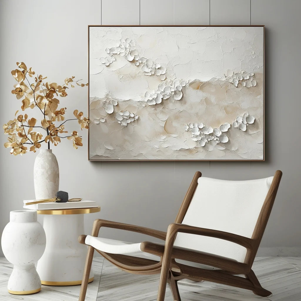 Multicolor Ethereal Blossoms 3D Flower Abstract Painting - Artwallpainting