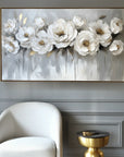 Multicolor Ethereal Blossoms-Modern Hand-Painted Rose Textured Wall Art - Artwallpainting