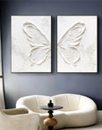 Multicolor Ethereal Butterfly Diptych Set Of 2 - Artwallpainting