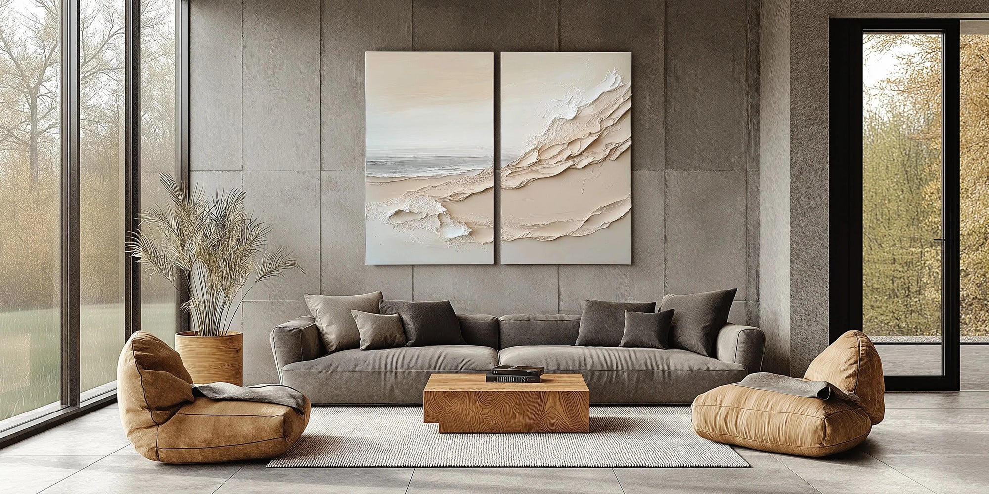 Multicolor Ethereal Horizons Canvas Set - Artwallpainting