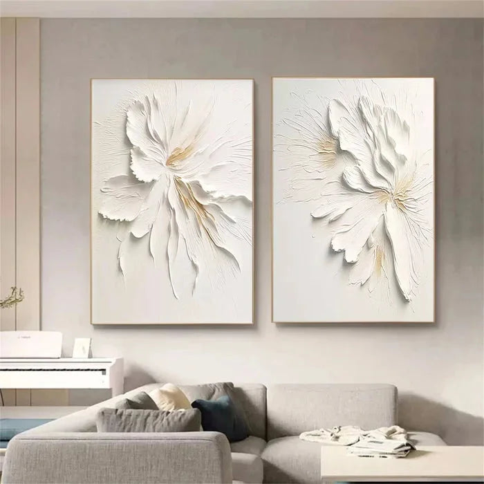 Multicolor Ethereal Petal Duo Set Of 2 - Artwallpainting