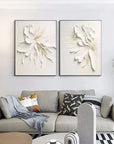 Multicolor Ethereal Petal Duo Set Of 2 - Artwallpainting