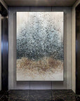 Multicolor Ethereal Rain-Modern Texture Particle Relief Abstract Wall Art - Artwallpainting