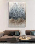 Multicolor Ethereal Rain-Modern Texture Particle Relief Abstract Wall Art - Artwallpainting