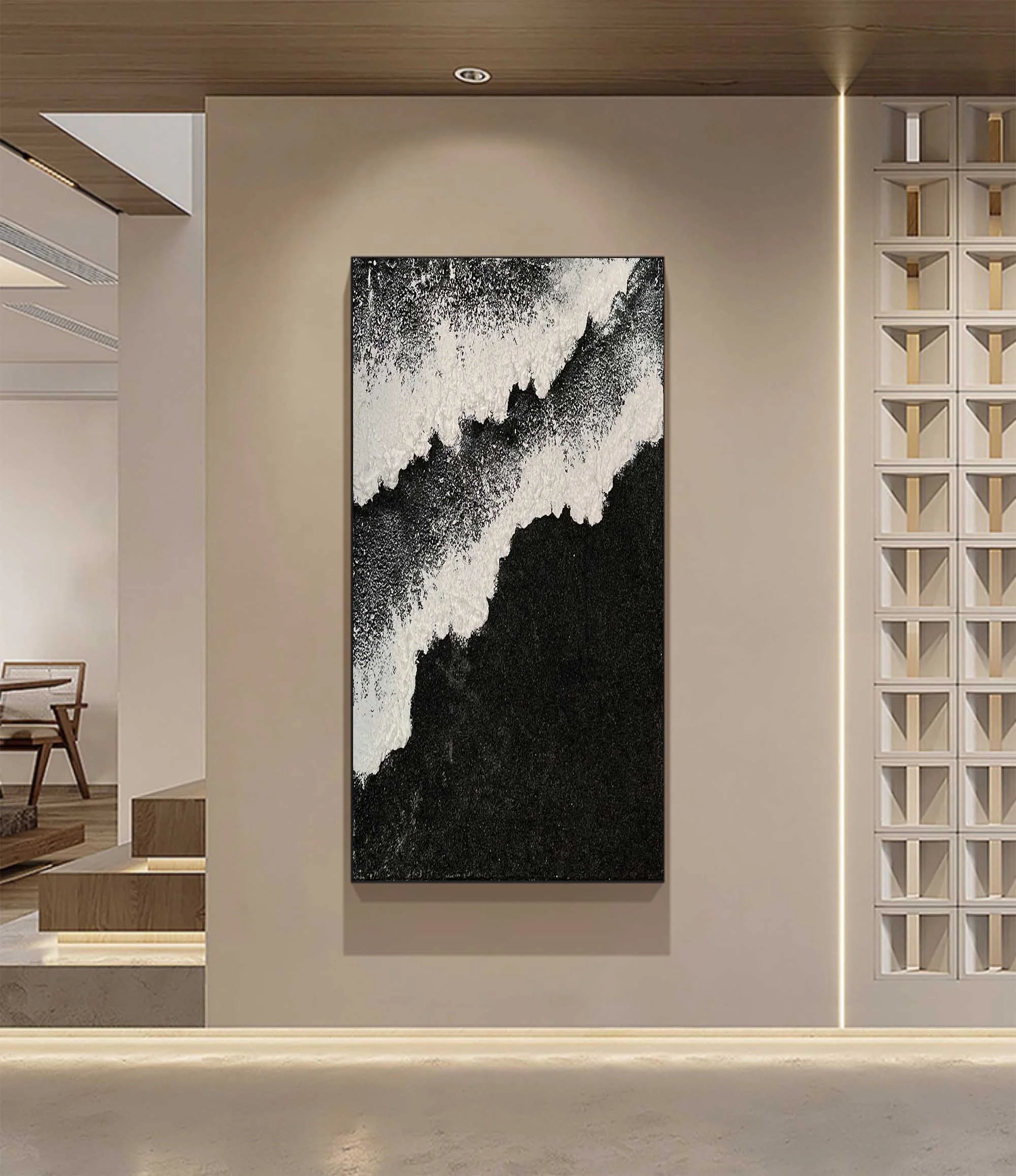 Multicolor Ethereal Waves Vertical Art - Artwallpainting
