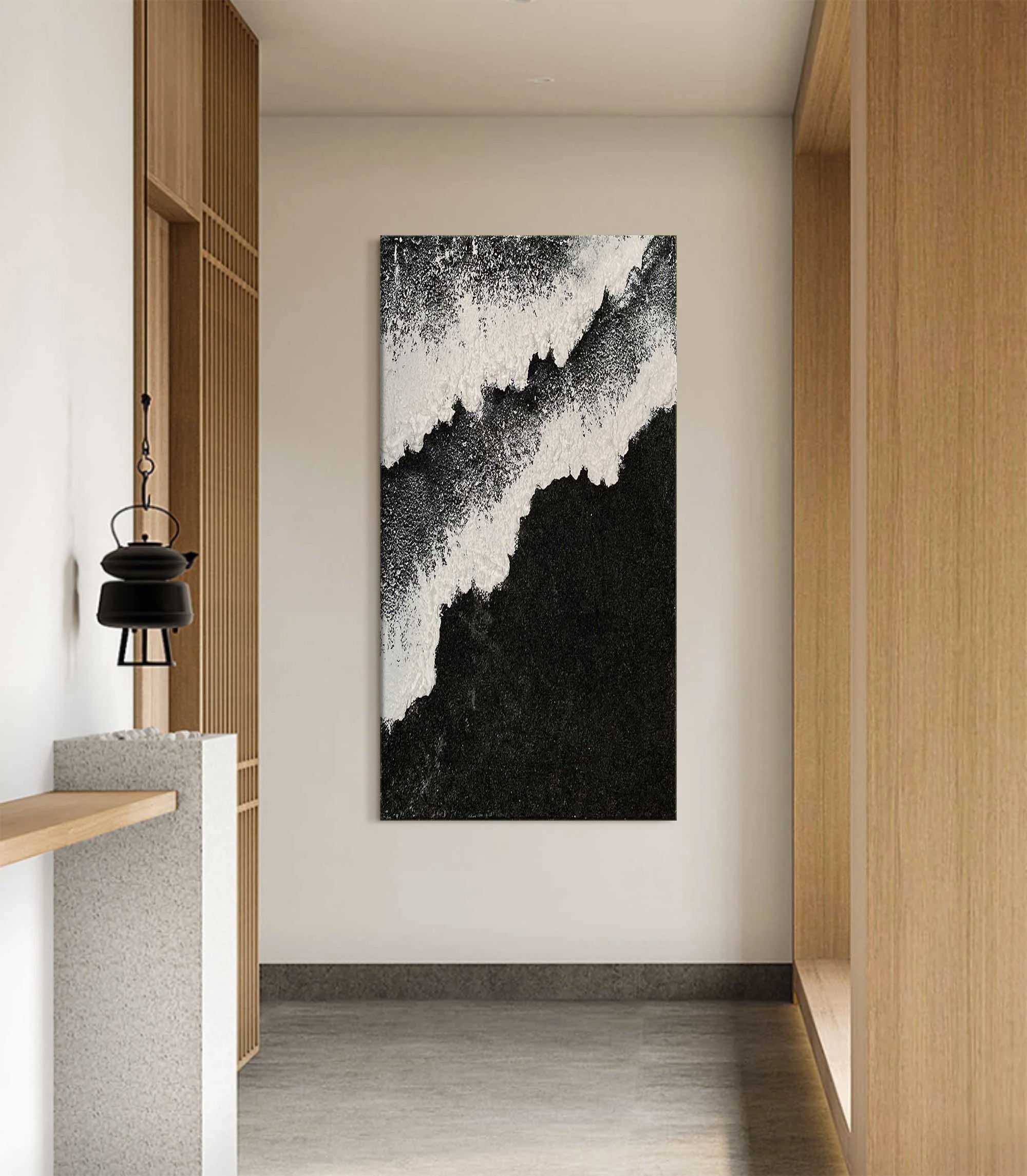 Multicolor Ethereal Waves Vertical Art - Artwallpainting