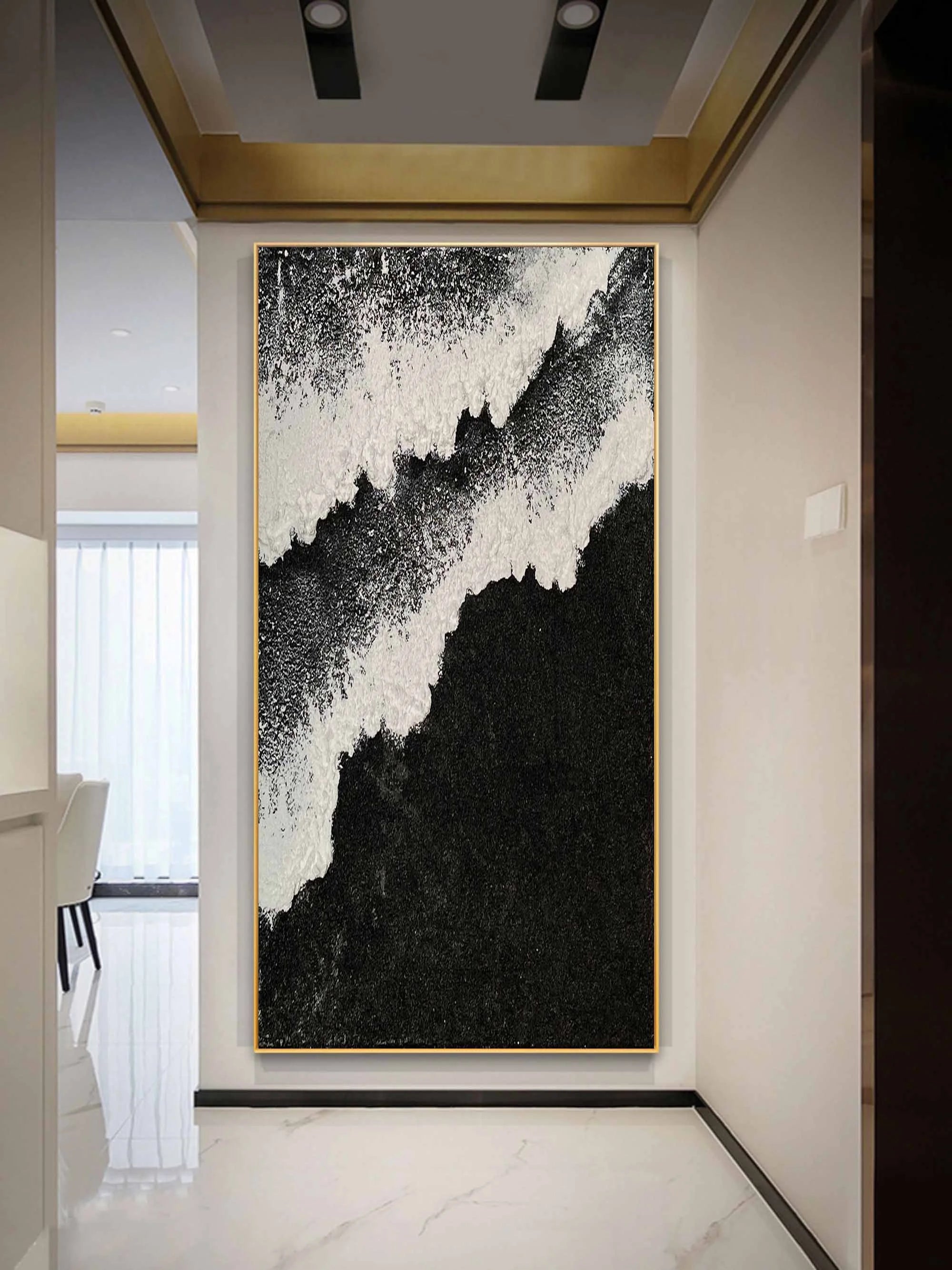 Multicolor Ethereal Waves Vertical Art - Artwallpainting