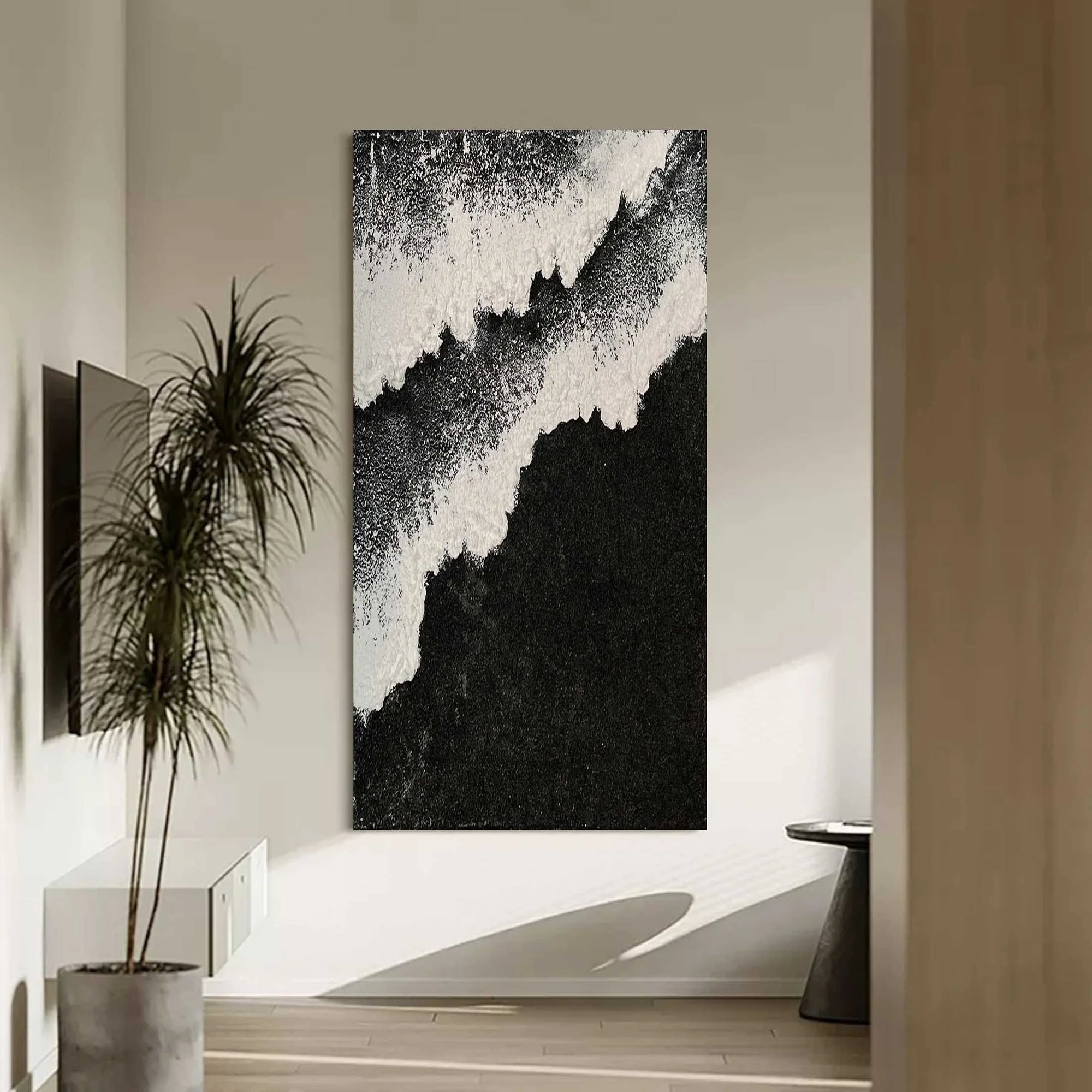 Multicolor Ethereal Waves Vertical Art - Artwallpainting