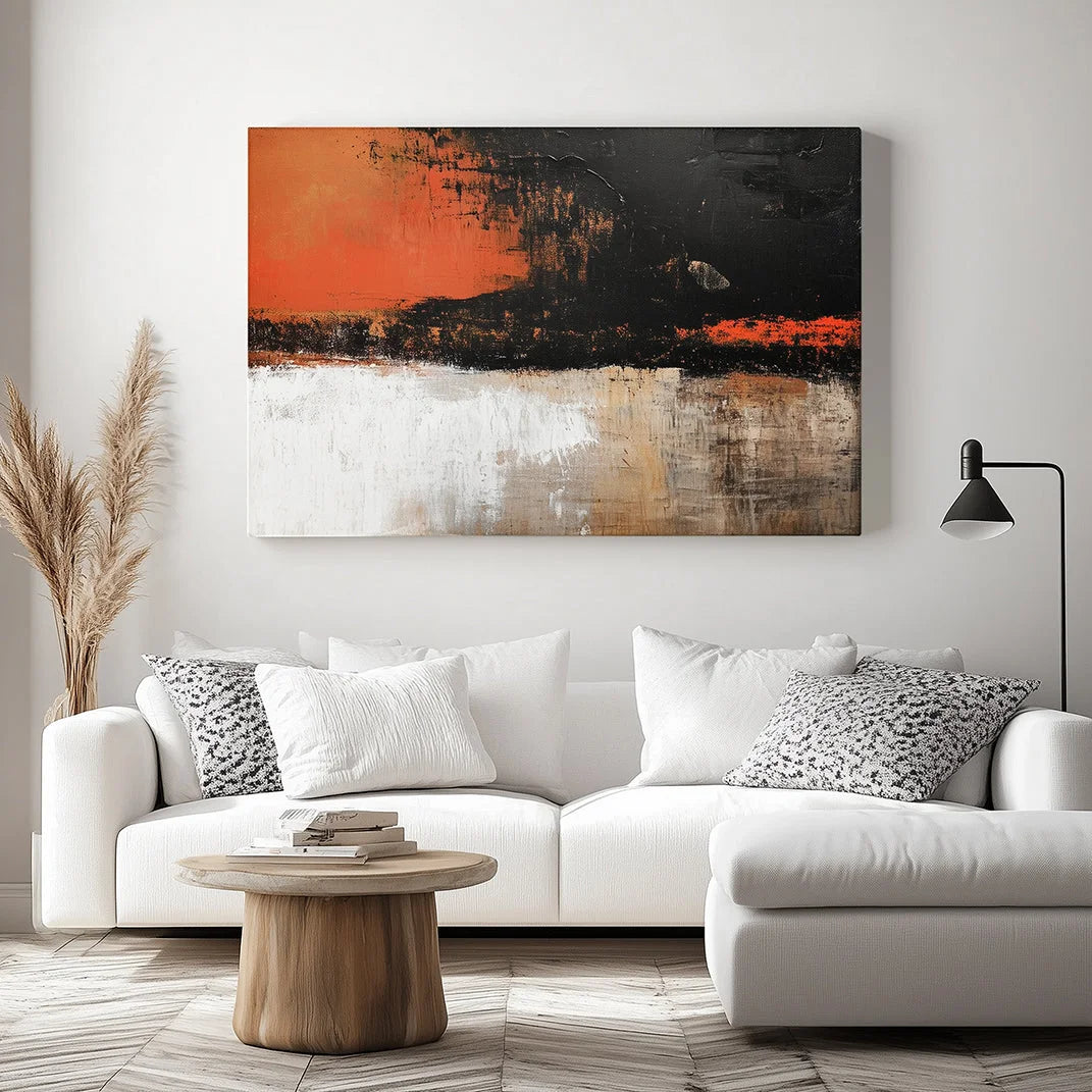 Multicolor Fiery Horizon Canvas Painting For Home Decoration - Artwallpainting