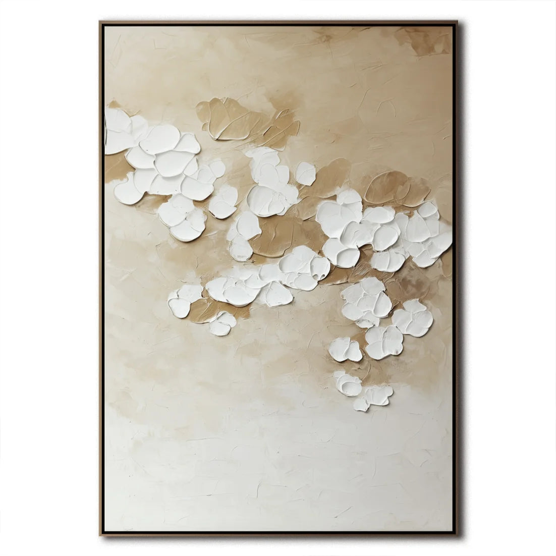 Multicolor Floating Silence - Vertical Abstract Oil Painting - Artwallpainting