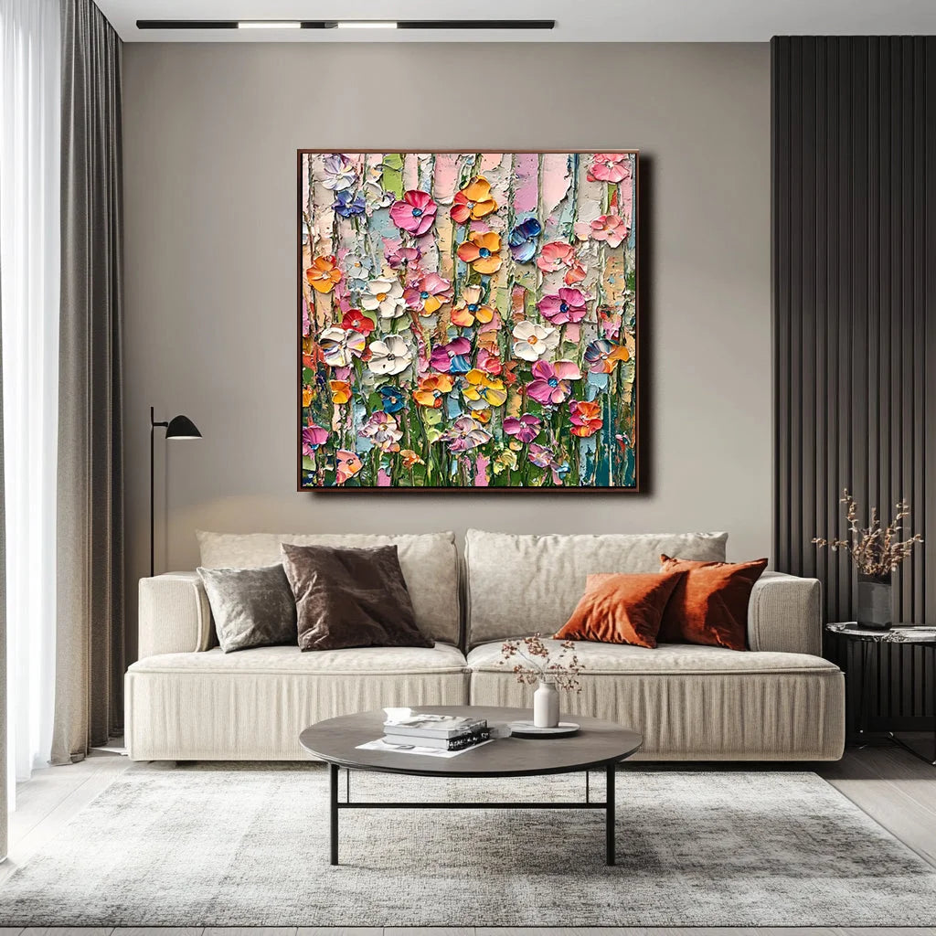 Multicolor Floral Bloom Extravaganza - Artwallpainting